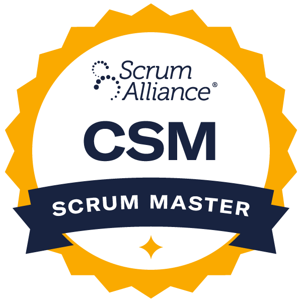 Certified Scrum Master Certification Badge